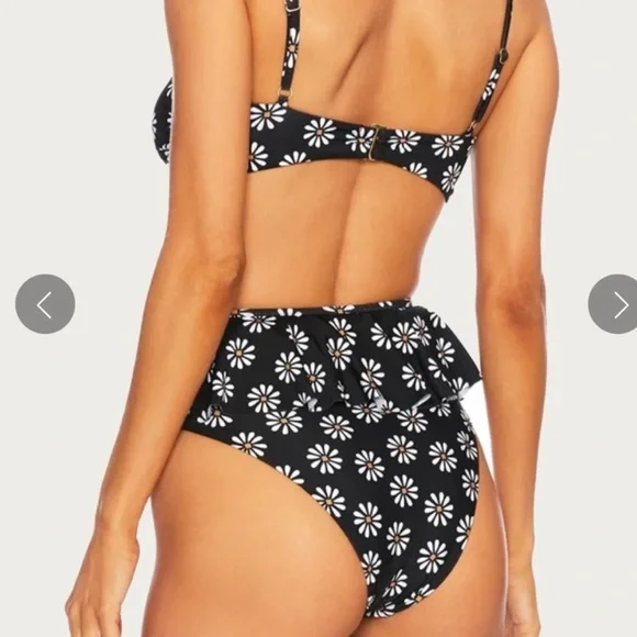 Beach Riot Daisy Swim Bottom M and Top S - Picture 4 of 5